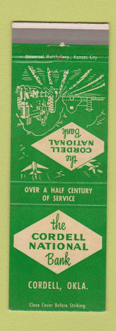 Matchbook Cover - Cordell National Bank OK