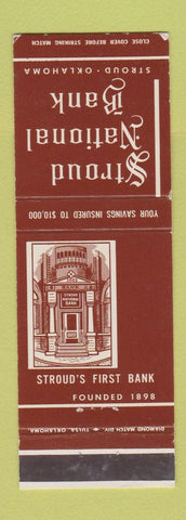 Matchbook Cover - Stroud National Bank OK