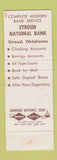 Matchbook Cover - Stroud National Bank OK