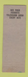 Matchbook Cover - Hi Hat Club Camden NJ WORN