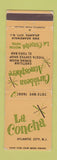 Matchbook Cover - La Concha Motor Hotel Atlantic City NJ WEAR