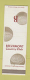 Matchbook Cover - Beechmont Country Club OH