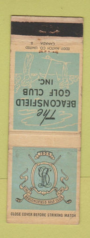 Matchbook Cover - Beaconsfield Golf Club Pointe Claire QC WEAR