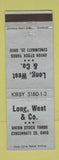 Matchbook Cover - Long West and Company Cincinnati OH livestock?