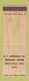 Matchbook Cover - BF Goodrich Research Center Brecksville OH