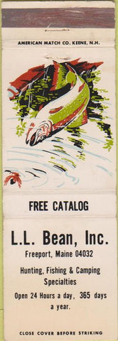 Matchbook Cover - LL Bean Freeport ME boots WEAR