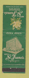 Matchbook Cover - Hotel St Francis Canton OH WEAR