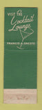 Matchbook Cover - Hotel St Francis Canton OH WEAR
