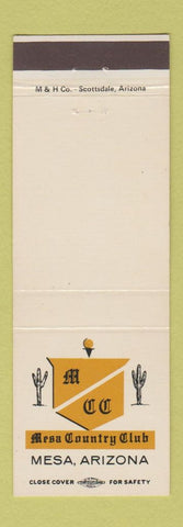 Matchbook Cover - Mesa Country Club Mesa AZ