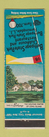 Matchbook Cover - Bethpage State Park Farmington LI NY golf