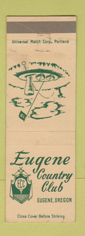 Matchbook Cover - Eugene Country Club Eugene OR WEAR