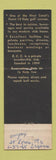 Matchbook Cover - Eugene Country Club Eugene OR