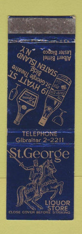 Matchbook Cover - St George Liquor Store Staten Island NY