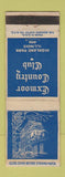 Matchbook Cover - Exmoor Country Club Highland Park IL WEAR