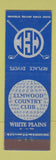 Matchbook Cover - Elmwood Country Club White Plains NY