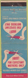 Matchbook Cover - Mennen Baby Bundle Stork