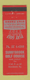 Matchbook Cover - Sunnybrook Golf Course Morehead KY
