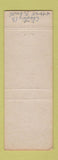 Matchbook Cover - Sunnybrook Golf Course Morehead KY