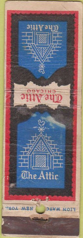 Matchbook Cover - The Attic Chicago IL WORN