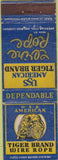 Matchbook Cover - USS Tiger Brand Wire Rope