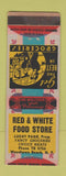 Matchbook Cover - Red and White Food Stores Grocery Woodlawn Beach NY