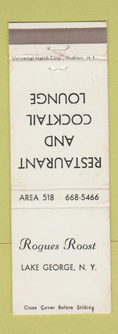 Matchbook Cover - Rogues Roost Lake George NY