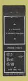 Matchbook Cover - The Port Grill Syracuse NY WORN