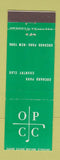 Matchbook Cover - Orchard Park Country Club Orchard Park NY