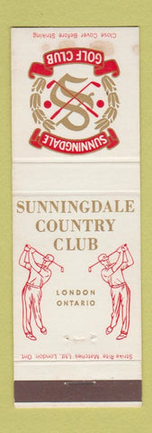 Matchbook Cover - Sunningdale Golf Club London ON WEAR