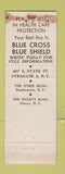 Matchbook Cover - Blue Cross Blue Shield Elmira Syracuse Binghamton NY