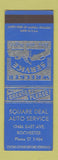 Matchbook Cover - Square Deal Auto Service Rochester NY WORN SAMPLE