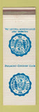Matchbook Cover - Philmont Country Club Huntingdon Valley PA
