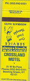 Matchbook Cover - Crossland Motel Bowling Green KY