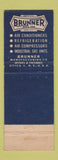 Matchbook Cover - Brunner Air Conditioners Utica NY