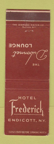 Matchbook Cover - Hotel Frederick Endicott NY