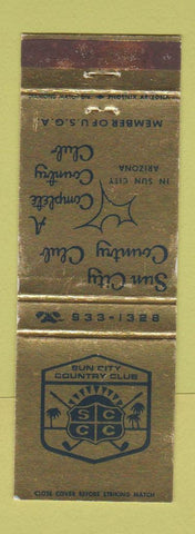 Matchbook Cover - Bun City Country Club Sun City AZ WEAR