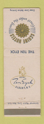 Matchbook Cover - Schine Hotels Ten Eyck Albany NY