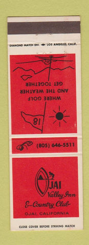 Matchbook Cover - Ojai Valley Inn Country Club CA