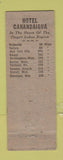 Matchbook Cover - Hotel Canandaigua NY