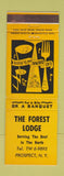 Matchbook Cover - The Forest Lodge Prospect NY