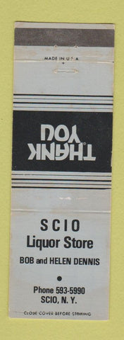 Matchbook Cover - Scio Liquor Store NY WEAR