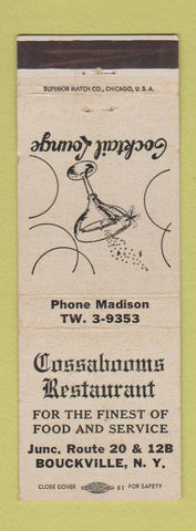 Matchbook Cover - Cossabooms Restaurant Bouckville NY WEAR