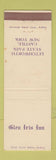 Matchbook Cover - Glen Iris Inn Castile NY