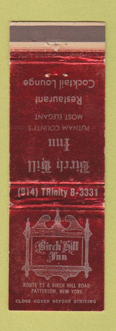 Matchbook Cover - Birch Hill Inn Patterson NY WORN