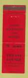 Matchbook Cover - Tiffany Lounge East Farmingdale NY