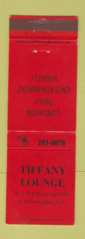 Matchbook Cover - Tiffany Lounge East Farmingdale NY