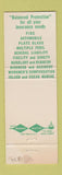 Matchbook Cover - Utica Mutual Insurance HB Graves Rome NY