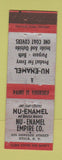 Matchbook Cover - Ne Enamel Paints Utica NY