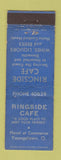 Matchbook Cover - Ringside Cafe Youngstown OH WEAR