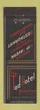 Matchbook Cover - Tod Hotel Youngstown OH